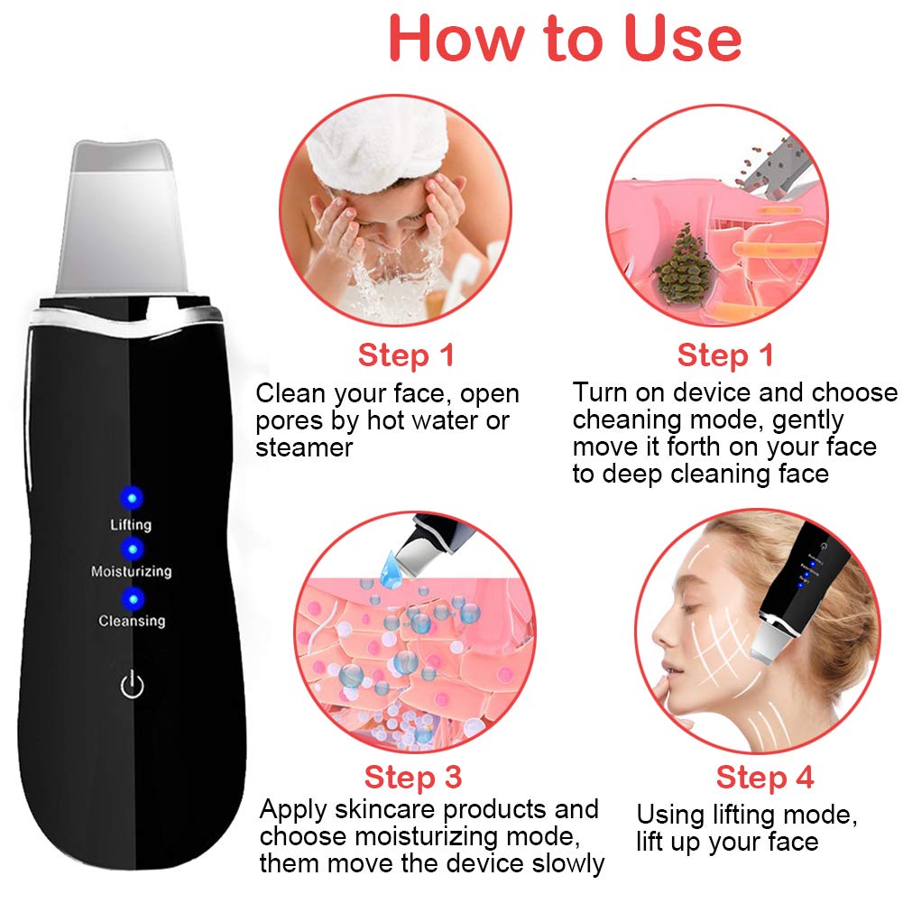 Ultrasonic Skin Renewer Scrubber