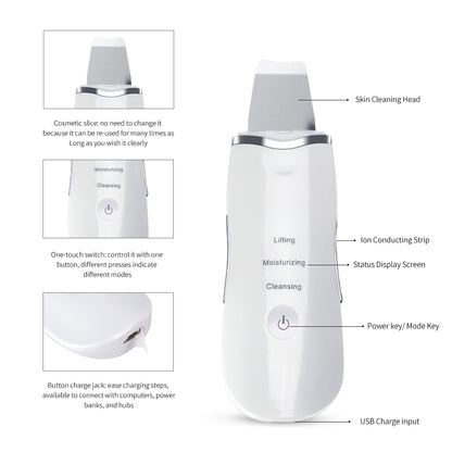 Ultrasonic Skin Renewer Scrubber