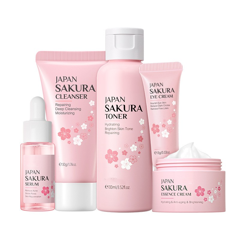 5-Piece Japanese Sakura Skincare Set