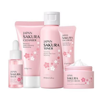 5-Piece Japanese Sakura Skincare Set